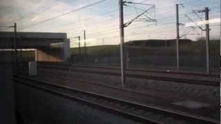 preview picture of video 'Ebbsfleet International to the Channel Tunnel: Views from a Eurostar Train - 8th January, 2013'