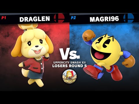 UpperCity Smash XII - Draglen (Isabelle) vs Magri96 (PAC-MAN) - Losers Round 5