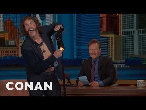 T.J. Miller Burns His Trump Tie | CONAN on TBS