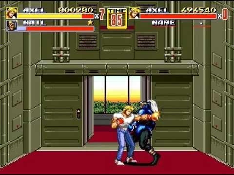 Streets of Rage 2 - Character select glitch
