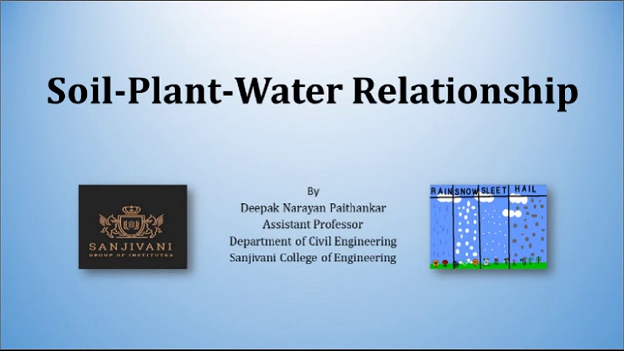 Soil Plant Water Relationship