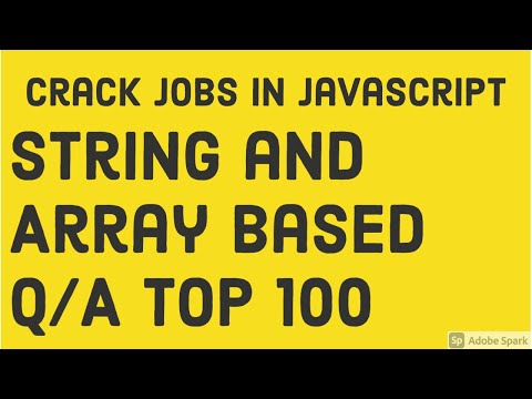 Javascript Interview Array And String Questions 48
