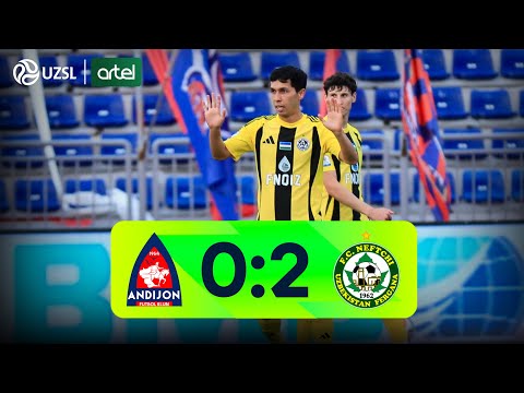 Superliga 9-tur. Andijon - Neftchi bahsida kiritilgan gollar va xavfli vaziyatlar (Highlights)