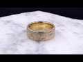 video - 6MM Autumn Mokume Wedding Band In Rose Gold