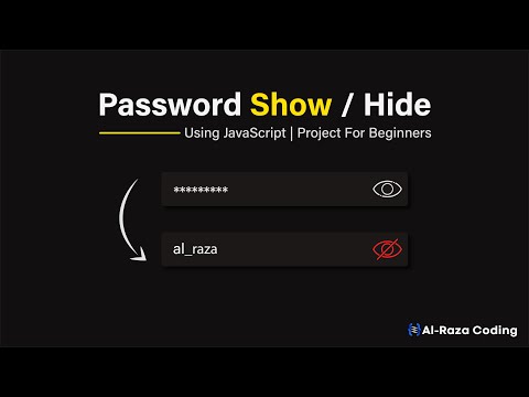 Password Show Hide Using Javascript Javascript Project For Beginners Js Tutorial
