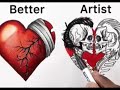 Broken Heart Looks Like Art Vs Pain Draw A Heart That Show Pain Inside A Broken Heart