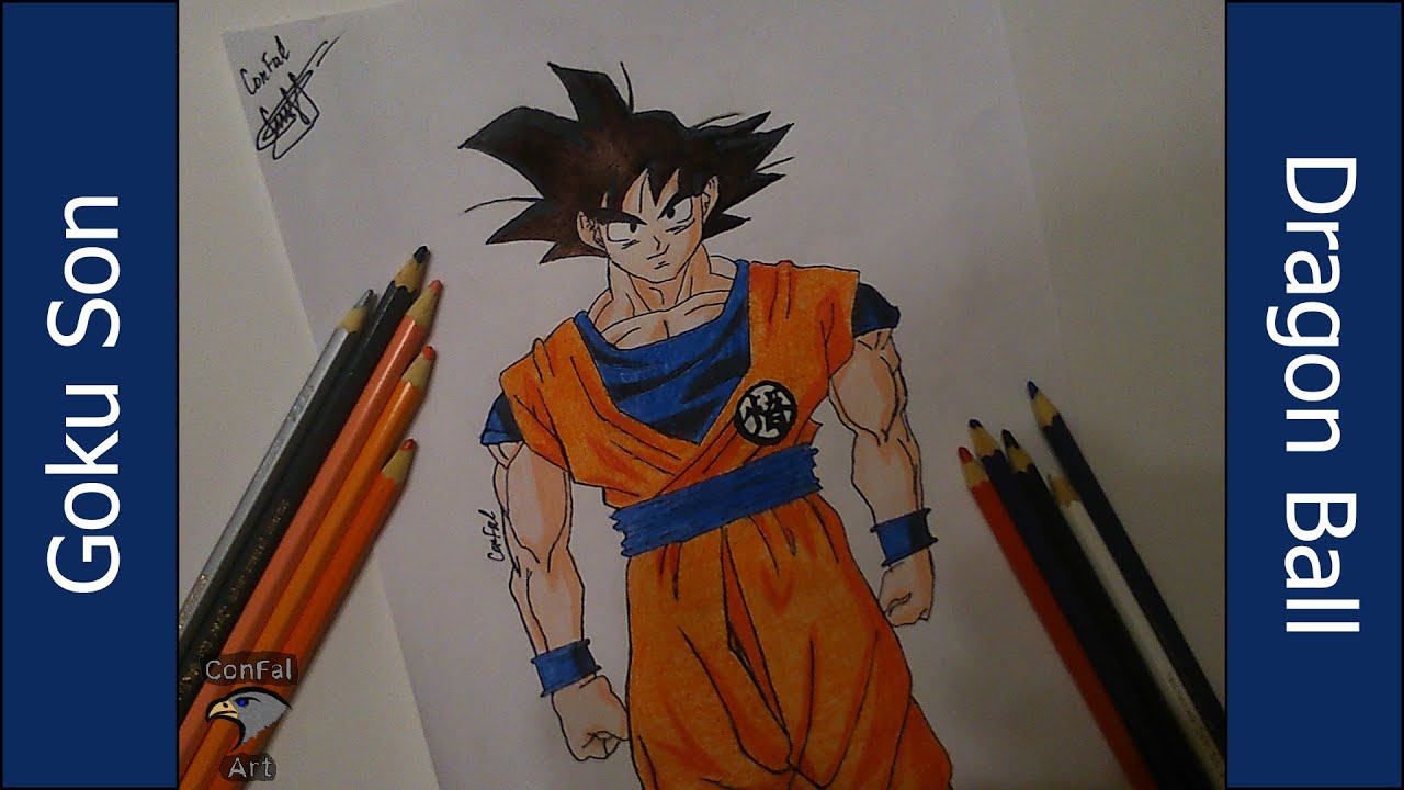 Speed Drawing - Goku Son - Dragon Ball [ 孫 悟空 - ドラゴンボール ]