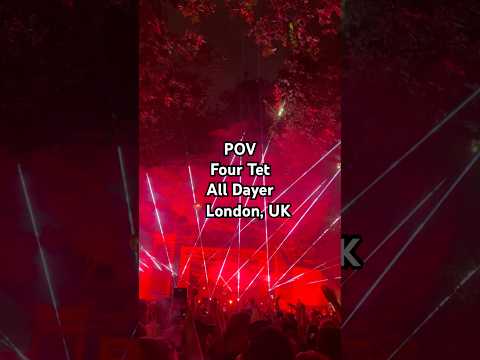 Four Tet, 5 hour set📍Finsbury Park, London #fourtet #london #uk #music #edm #house #travel #friends