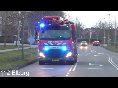[Versneller] P1 HW 06-6951 brandweer Elburg met spoed naar een schoorsteenbrand in Epe