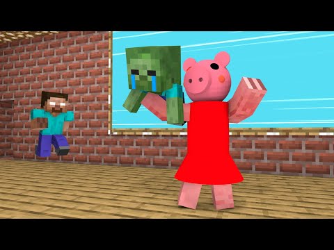 Rescue Baby Zombie from Piggy - Funny Minecraft Animation