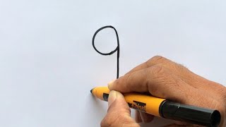 How to turn number 9 into Butterfly Picture | Easy Drawing for Beginners