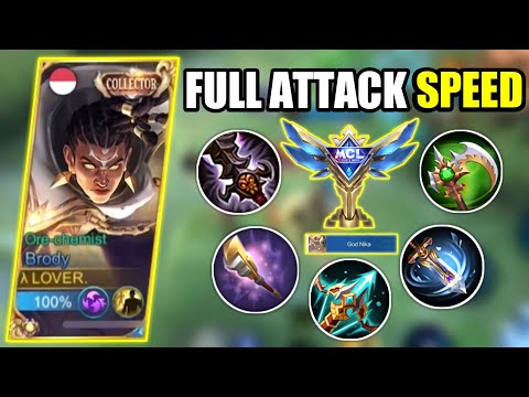 NEW META!! BRODY FULL ATTACK SPEED  BUILD (ATK SPEED HACK) | BRODY BEST BUILD - MOBILE LEGENDS