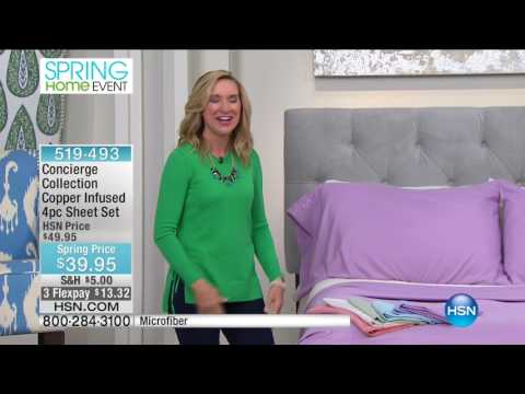 HSN | Concierge Collection Bedding 04.02.2017 - 06 PM