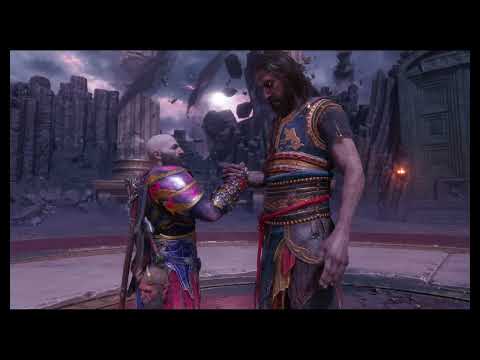 God of War Ragnarok Valhalla ENDING Kratos meets Younger Kratos