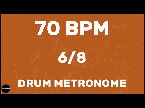 6/8 | Drum Metronome Loop | 70 BPM