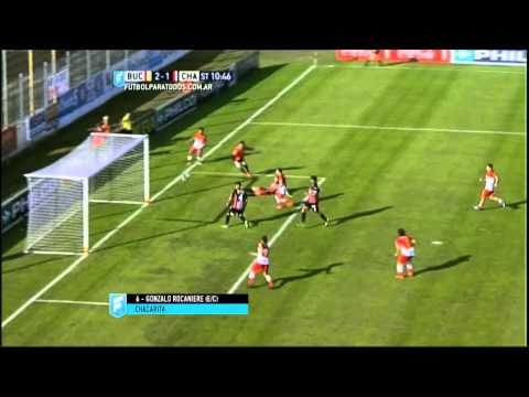 Gol de Rocaniere (E/C). Boca Unidos 2 - Chacarita 1. Fecha 25. B Nacional 2015. FPT