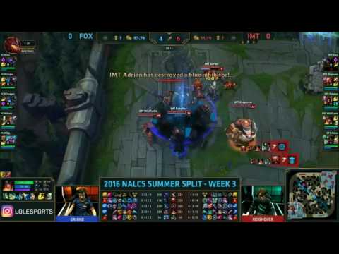 Echo Fox vs Immortals Game 1 Highlights   NA LCS Week 3 Day 3 Summer 2016   FOX vs IMT G1