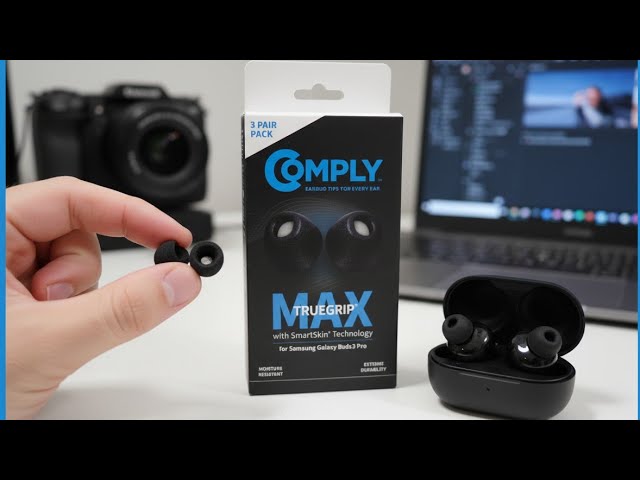 Vídeo relacionado con Comply TrueGrip MAX - Almohadillas de Repuesto de Espuma viscoelástica Samsung Galaxy Buds3 Pro | Comodidad Duradera, máxima Durabilidad, Ajuste Seguro, Aislamiento de Ruido
