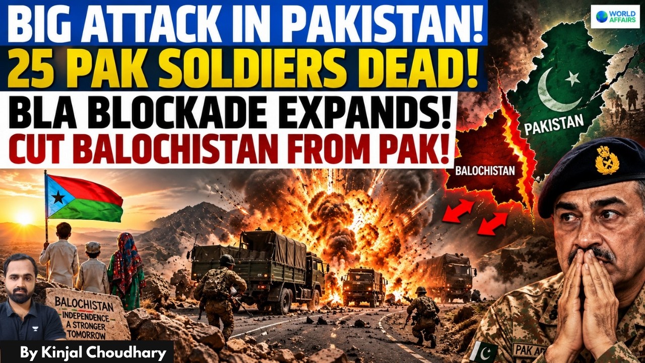Massive BLA Attack On Pakistan- 25 Soldiers Dead! Balochistan Slipping From Pak Army Control? Kinjal
