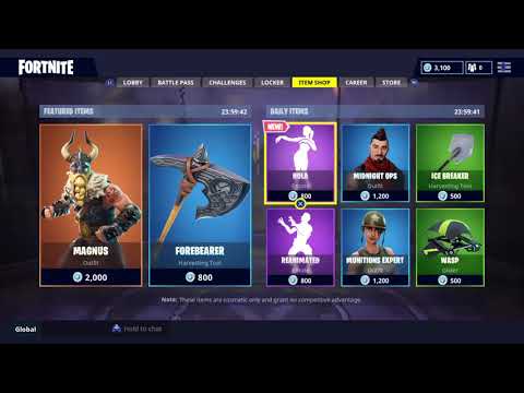 Fortnite daily item shop (15/07/18)