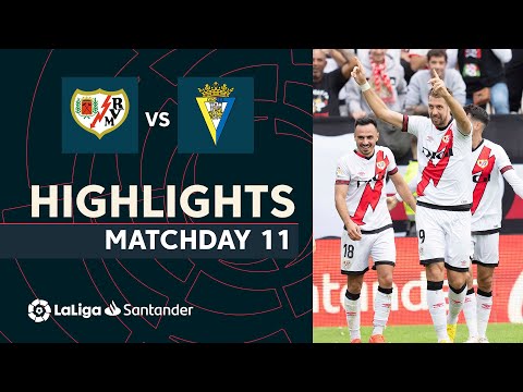 Highlights Rayo Vallecano vs Cádiz CF (5-1)