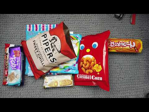 Unboxing a MunchPak snack box - ASMR