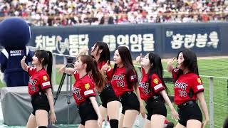 기아타이거즈 치어리더의 It' me 공연 (측면시점)
