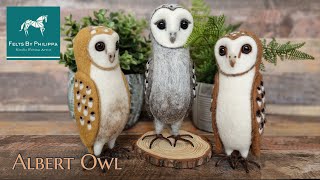 Albert owl and his friends, a beautiful and easy needle felted owl online course