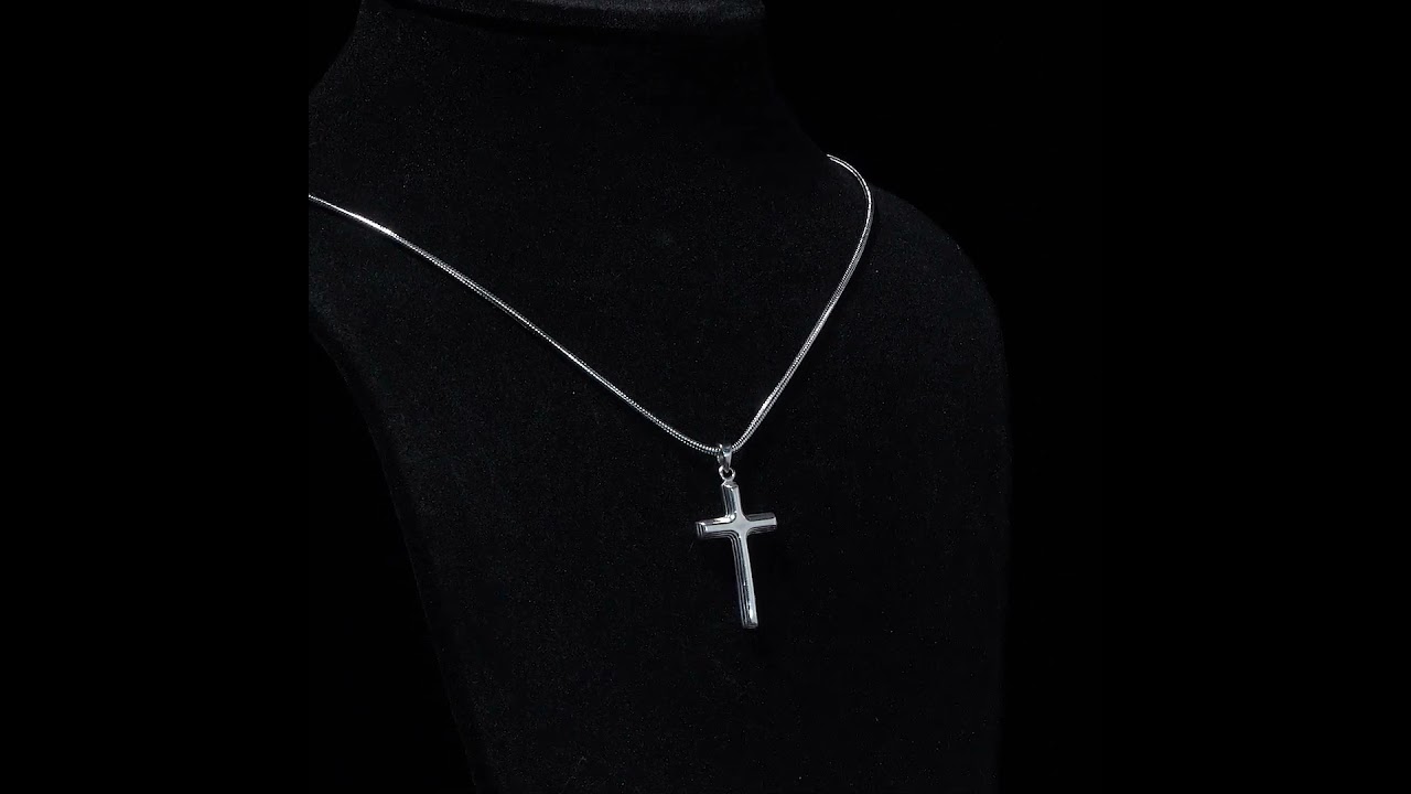 Dây chuyền bạc DCJ08 chữ thập ChariotJewelry