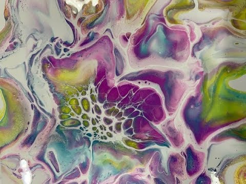 (127) Bloom technique. Shelee art technique. Beautiful results on ceramic tiles. MUST SEE!