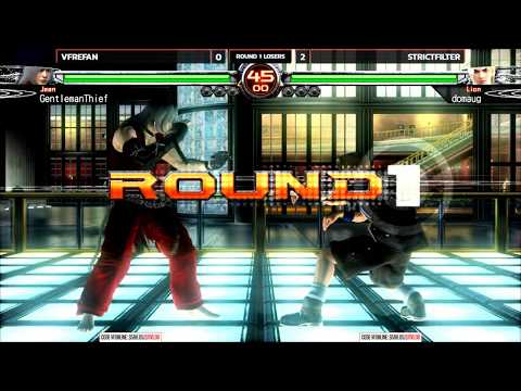 VF5FS Online Tourney #1 - GentlemanThief (Jean) vs Domaug (Lion) [4K/60fps]