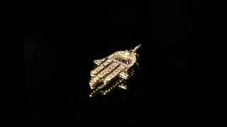 CI0001336 - 2.8 grams 14 carat Yellow Gold Chamsa Pendant
