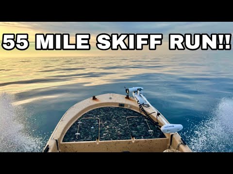55 Mile Skiff Fishing Trip!!! BIG Ocean SMALL Boat!!!