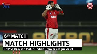 IPL 2020 Match - 6 | Kings XI Punjab vs Royal Chellenger Banglore Highlights | KXIP vs RCB  2020