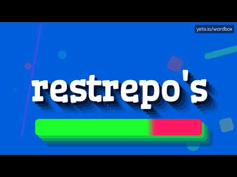 HOW PRONOUNCE RESTREPO'S! (BEST QUALITY VOICES)