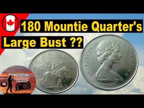 1973 Canadian Mountie Quarter Update FOUND 180 Collection Dump!