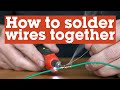 How To Solder Two Wires Together Crutchfield