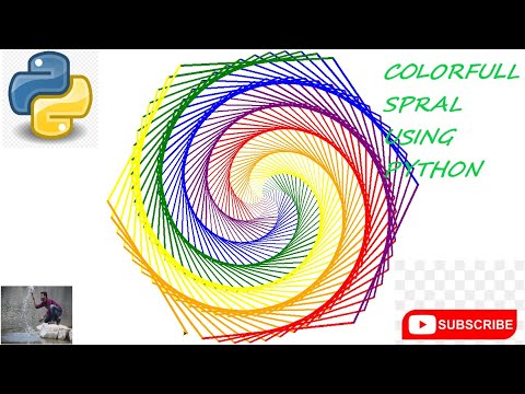 Python Spiral Colorful Spiral Using Python Python Projects