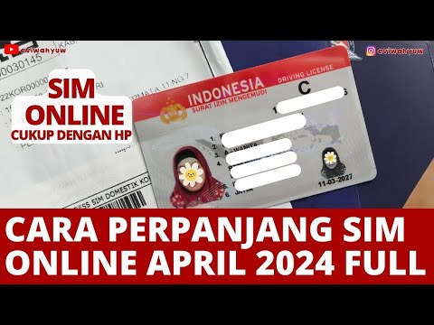 CARA PERPANJANG SIM ONLINE 2024 | PERPANJANGAN SIM ONLINE TERBARU APRIL | DIGITAL KORLANTAS POLRI