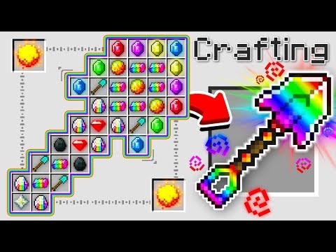 HOW TO CRAFT A $1,000,000 RAINBOW SHOVEL! *OVERPOWERED* (Minecraft 1.13 Crafting Recipe)