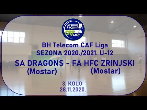 CAF Liga: SA Dragons (Mostar) - FA HFC Zrinjski (Mostar) U-12