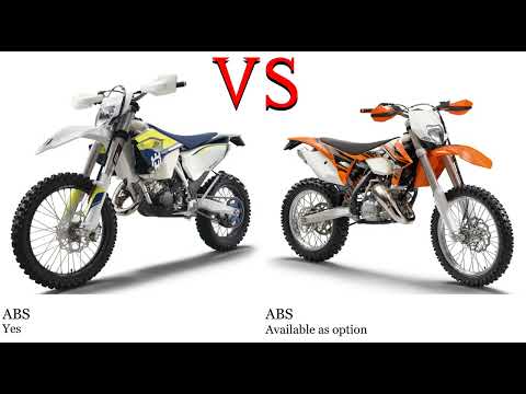 Husqvarna TE 125 vs KTM EXC 125 Test specification comparison