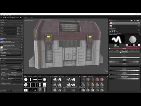 Substance Painter для новичков - полный курс: 13 - Инструмент «Проекция», штамп