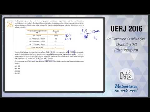 Resolução Questão 26 - 2º Exame de Qualificação Uerj 2016