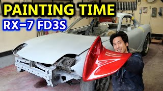 【#46 Mazda RX-7 Restomod Build】Create beautiful colors to admire and finish the paint beautifully.