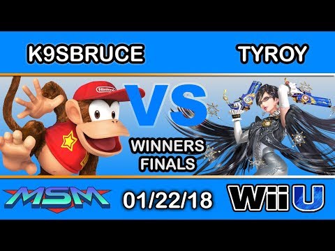 MSM 130 - K9sbruce (Diddy Kong) Vs. E2C | Tyroy (Bayonetta) Winners Finals - Smash 4