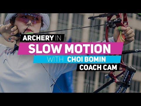 Archery in slow motion S01E07 BONUS: Choi Bomin (Coach Cam)