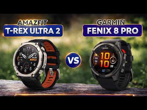 Amazfit T-Rex Ultra 2 vs Garmin Fenix 8 Pro AMOLED