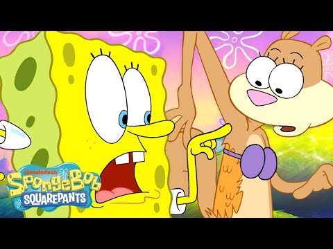 Sandy Cheeks Turns Into a Fish! 🐠 | Full Scene | @SpongeBobOfficial