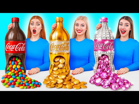 Rich vs Broke vs Giga Rich Food Challenge | Epic Food Battle by Multi DO Smile